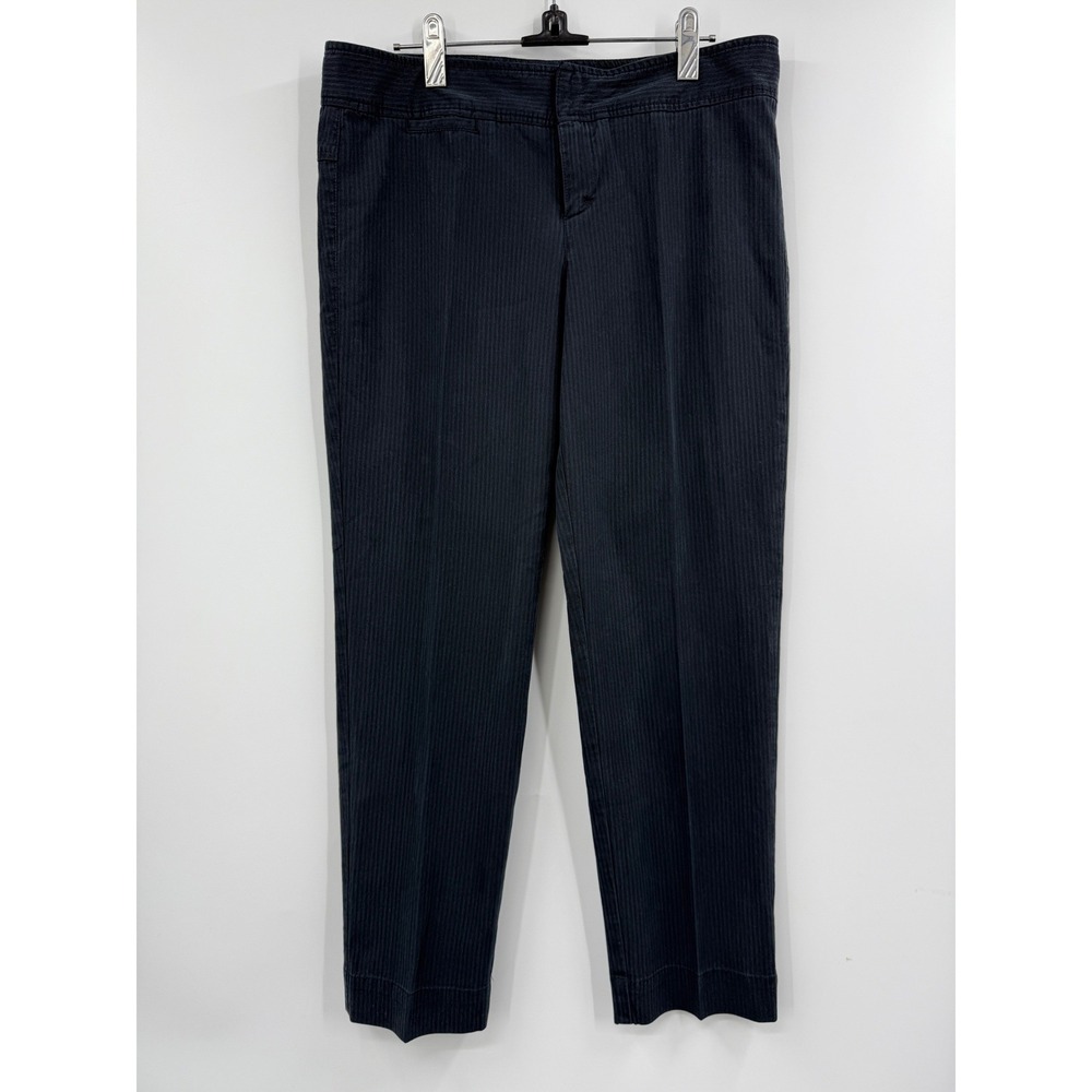 Vince Womens Black‎ Pinstripe Straight Leg Dress Pants Size 8